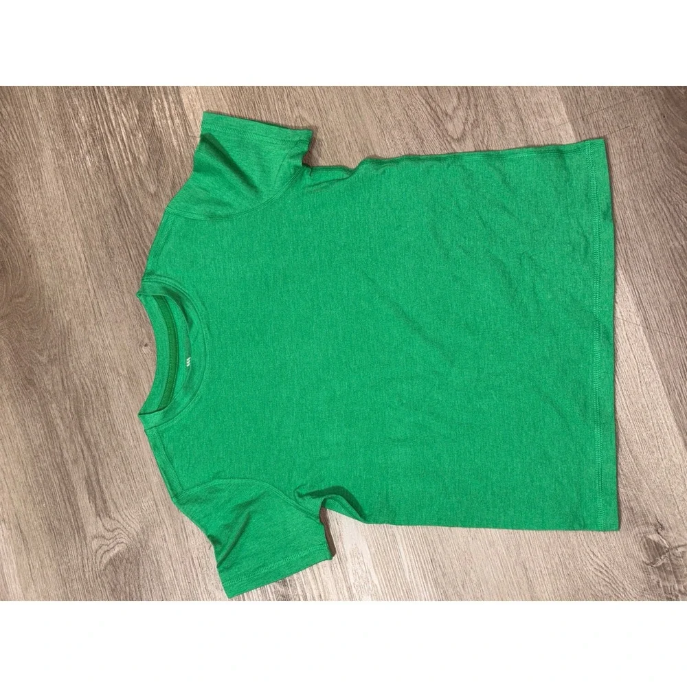 All In Motion Boys Green Heather Short Sleeve‎ Performance T-Shirt Size S 6/7